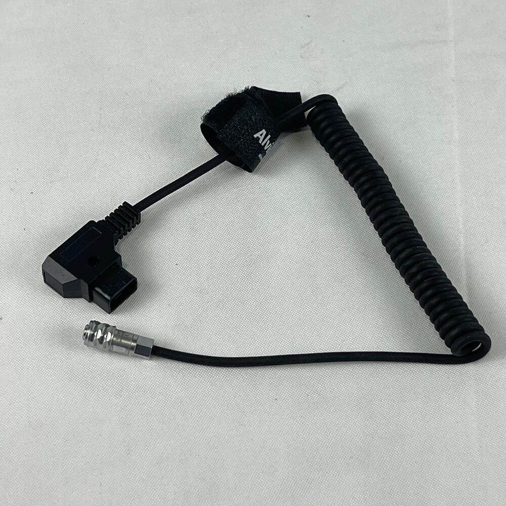 Alvin's Cables D-Tap to 2 Pin LEMO Coiled Power Cable for Camera Monitor